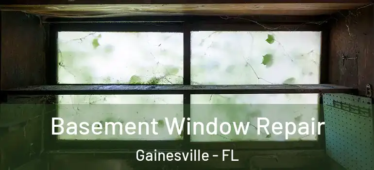 Basement Window Repair Gainesville - FL