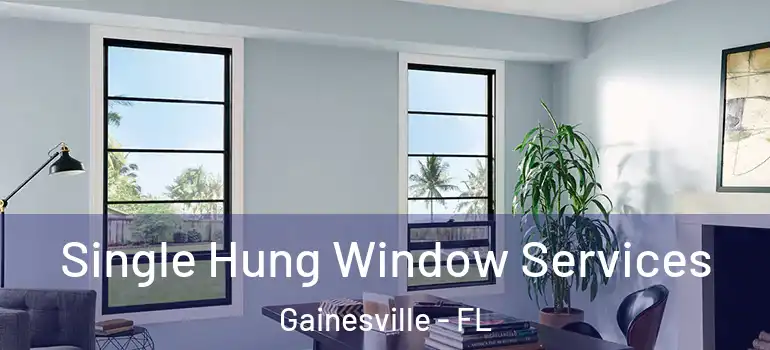Single Hung Window Services Gainesville - FL