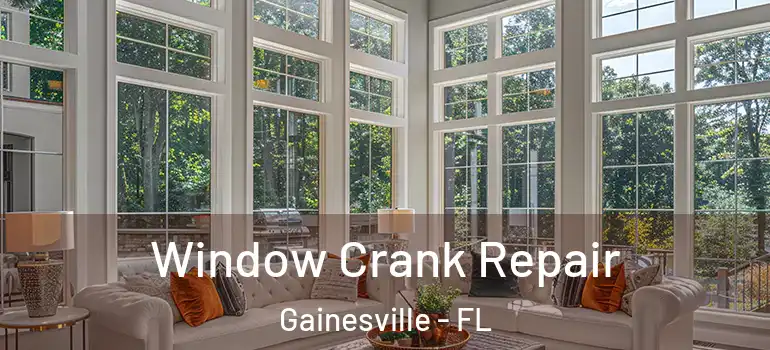Window Crank Repair Gainesville - FL