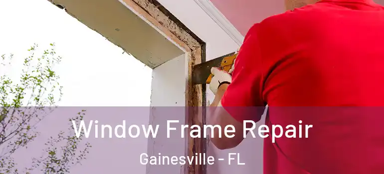 Window Frame Repair Gainesville - FL
