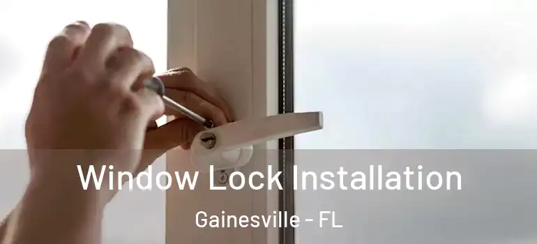 Window Lock Installation Gainesville - FL