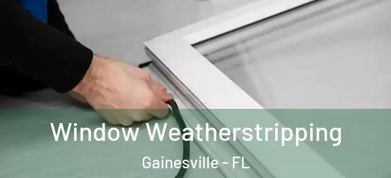 Window Weatherstripping Gainesville - FL
